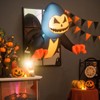 Tangkula Inflatable Pumpkin Ghost Broke Out from Window Blow Up Decorations with Built-in LED Lights 3 Suction Cups - 2 of 4