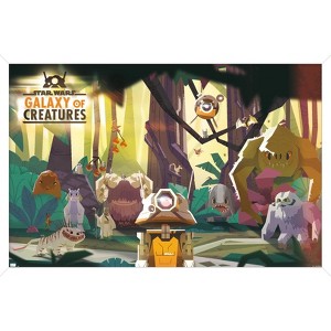 Trends International Star Wars: Saga - Galaxy Of Creatures Group Framed Wall Poster Prints - 1 of 4