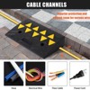 Rubber Driveway Curb Ramps, 15 Ton Capacity Heavy Duty Car Ramp, 2.5 Inch High Curbside Bridge Ramp, 4ft Motorcycle Ramp for Loading Dock Garage - 3 of 4