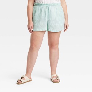 Women's High-Rise Gauze Tie-Waist Pull-On Shorts - Universal Thread™ - 1 of 3