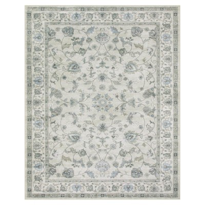 Lahome Vintage Vine Center Full Coverage Short Pile Velvet Rectangular Indoor Area Rug