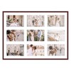 PosterPalooza | Brown Finish Collage Frame - White Mat, 20 Frame Sizes to Choose From, UV Acrylic - 4 of 4