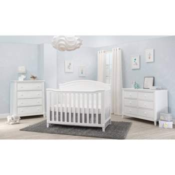 Sorelle Berkley Round Top Panel Standard Full-Sized Crib White