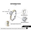 Amore Mia Engagement Ring Women 1 Ct Moissanite Sterling Silver Ginger Lyne Collection - 4 of 4
