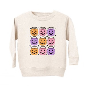 The Juniper Shop Halloween Candy Bucket Chart Toddler Graphic Sweatshirt - 1 of 3