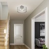 Livex Lighting Industro 3 - Light Semi-Flush Mount in  Brushed Nickel - 4 of 4