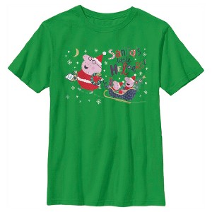 Boy's Peppa Pig Christmas Santa's Little Helpers T-Shirt - 1 of 4