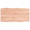 vidaXL Table Top Light Brown 31.5"x15.7"x(0.8"-2.4") Treated Solid Wood Live Edge - 2 of 4