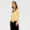 Women's Metallic Rib-Knit Wrap Cardigan - A New Day™ - 3 of 4