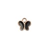 John Bead Sweet & Petite Small Simple Cute Charms Craft Embellishments Butterfly 8x8mm Black 10 Pieces - 2 of 4
