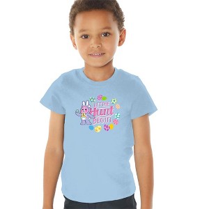 Care Bears Unlock the Magic Easter, Let The Hunt Begin Kids T Shirt for Toddlers, Light Blue - 1 of 4