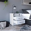 NicBex 2 Drawers Nightstand with Metal Handles,Bedside Table with Top Shelf,Modern Side Table for Bedroom - 2 of 4