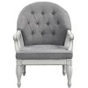 31" Florian Accent Chair: Tufted, Cotton Upholstery, No Assembly - Acme Furniture - 2 of 4