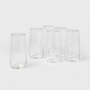 6pk Glass Cranston Cooler Glasses - Threshold™ - 1 of 3