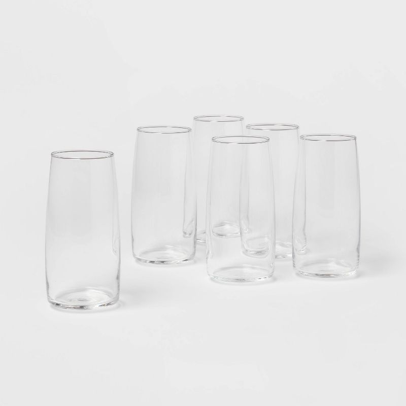 6pk Glass Cranston Cooler Glasses - Threshold™, 1 of 6