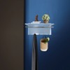 FONTOI Storage Shelf Wall Mounted with Hook, Bar Hanger and Shelf for Home Bathroom Living Room - 2 of 4