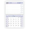 QuickNotes Desk/Wall Calendar, 3-Hole Punched, 11 x 8, White/Blue/Yellow Sheets, 12-Month (Jan to Dec): 2026 - 2 of 4