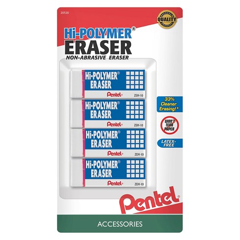 Pentel Hi-polymer Erasers - 4ct : Target