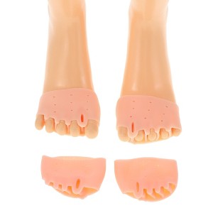 Unique Bargains Soft Five Holes Toe Spreaders 2 Pairs - 1 of 4