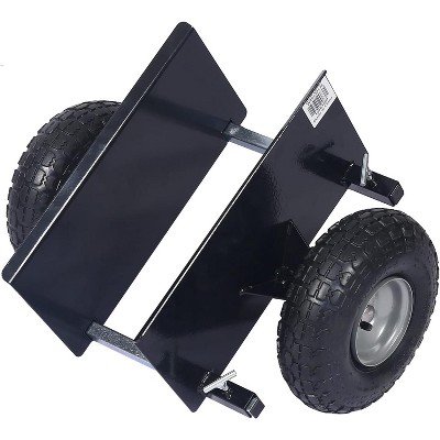 Heavy Duty Panel Dolly - with 10" Pneumatic Wheels, 600LBS Load Capacity, Auto Clamp Design, for Heavy Appliance & Material Handling