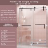 NicBex Shower Door Frameless Single Sliding Shower Doors, 5/16" (8mm) Thick Tempered Glass with Explosion-proof Film for Bathroom - 4 of 4