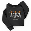 SmileyWorld Dancing Skeleton Pumpkins - Toddler Long Sleeve Graphic Tee and Youth Long Sleeve Graphic T-Shirt - 2 of 4