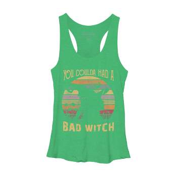 Women's Design By Humans Halloween Funny You Coulda Had Bad Witch By Ering Racerback Tank Top