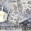 Washable Area Rug for Bedroom, Living Room, Vintage Print  Non-Shedding Non-Slip Throw Mat, Low Pile Lightweight Thin Carpet, Floor Cover - 2 of 4