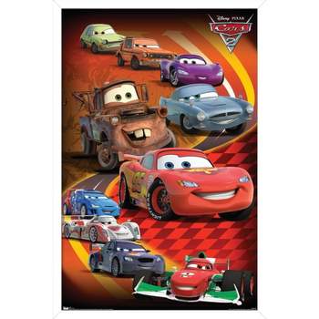 Trends International Disney Pixar Cars 2 - Group Framed Wall Poster Prints