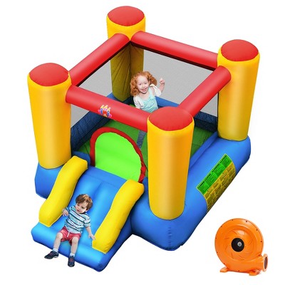 Costway Inflatable Bouncer Kids Bounce House Jumping Castle Slide W ...