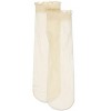 Memoi Women's Sheer Ruffle Cuff Ribbed Crew Socks - 3 of 3