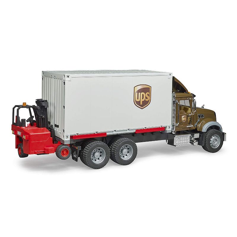 Bruder MACK Granite UPS Logistics Truck with Forklift, 3 of 8