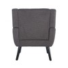 CENGHU Teddy Material Ergonomics Accent Chair, Modern Upholstered Living Room Chair With Black Legs, for Indoor Home - 4 of 4