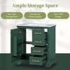 Mshliw 30 Inch Bathroom Vanity with Sink, Modern Freestanding Cabinet with Drawers and Door, One Package Installation - 2 of 4