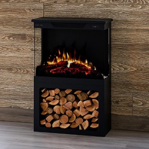 Modern Ember 24-in 3-Sided Freestanding Electric Stove - 1 of 4