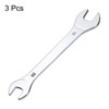 Unique Bargains CR-V Steel Mirror Polished Automotive Repair Furniture Assembly Ultra-Thin Double Open-End Wrenches 3 Pcs - 3 of 4