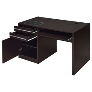Gulches Desk Collection ¨C Extension Desk (L-Shaped Ready) & 2-Drawer Computer Desk with Storage & Power Outlet - 1 of 4