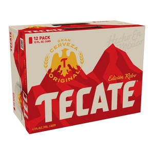 Tecate Original Mexican Lager Beer - 12pk/12 fl oz Cans - 1 of 4