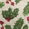 Park Designs Boughs Of Holly Printed Braided Coasters Set of 4 - 2 of 3