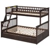 Sapphtopaz Bunk Bed with Drawers,Space-Saving Convertible Beds Frame with Ladder & Guardrail for Kids,Wood Bunk Beds for Bedroom - 4 of 4