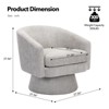 Swivel Accent Chair, 360° Chenille Swivel Lounge Reading Chair,Modern Single Sofa Lounge Armchair Club Chair with Storage Space - 2 of 4