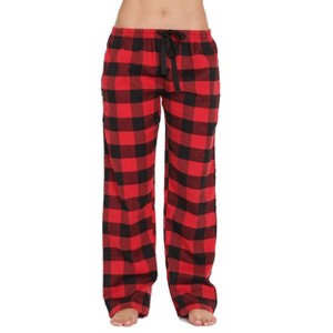 #followme Buffalo Plaid Flannel Pajama Pants for Women with Pockets - 1 of 3