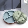Toddler Plates 3 Pack, Divided Suction Plates for Baby, 100% Food Grade Silicone Baby Plates - 4 of 4
