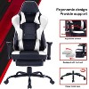 NicBex Massage Swivel Gaming Chair Office Chairs with Reclining Back,Adjustable Seat Height&Footrest,Ergonomics Video Game Chairs Office,250lbs Max - 3 of 4