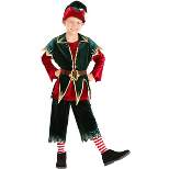 HalloweenCostumes.com Deluxe Boys Holiday Elf Costume