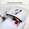 Unique Bargains Large Capacity Zipper Personalized Small Makeup Bag White - 3 of 4