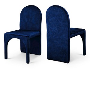 Meridian Furniture,Summer Velvet Dining Side Chair, Set of 2 - 1 of 4