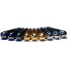 WE Games Tapered Easy Grip Cribbage Pegs w/ Velvet Pouch - Set of 6 (Brass, Chrome & Black) - 4 of 4