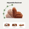 Okak Large Loveseat Floor Bean Bag Human Dog Bed with 5 Adjustable Position,Extra Lazy Chenille 2-in-1 Couch for You & Pets - 4 of 4