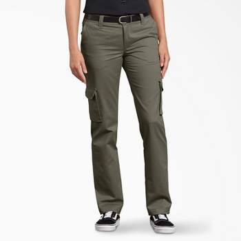 Dickies Women's Plus Relaxed Fit Stretch Cargo Pants, Grape Leaf